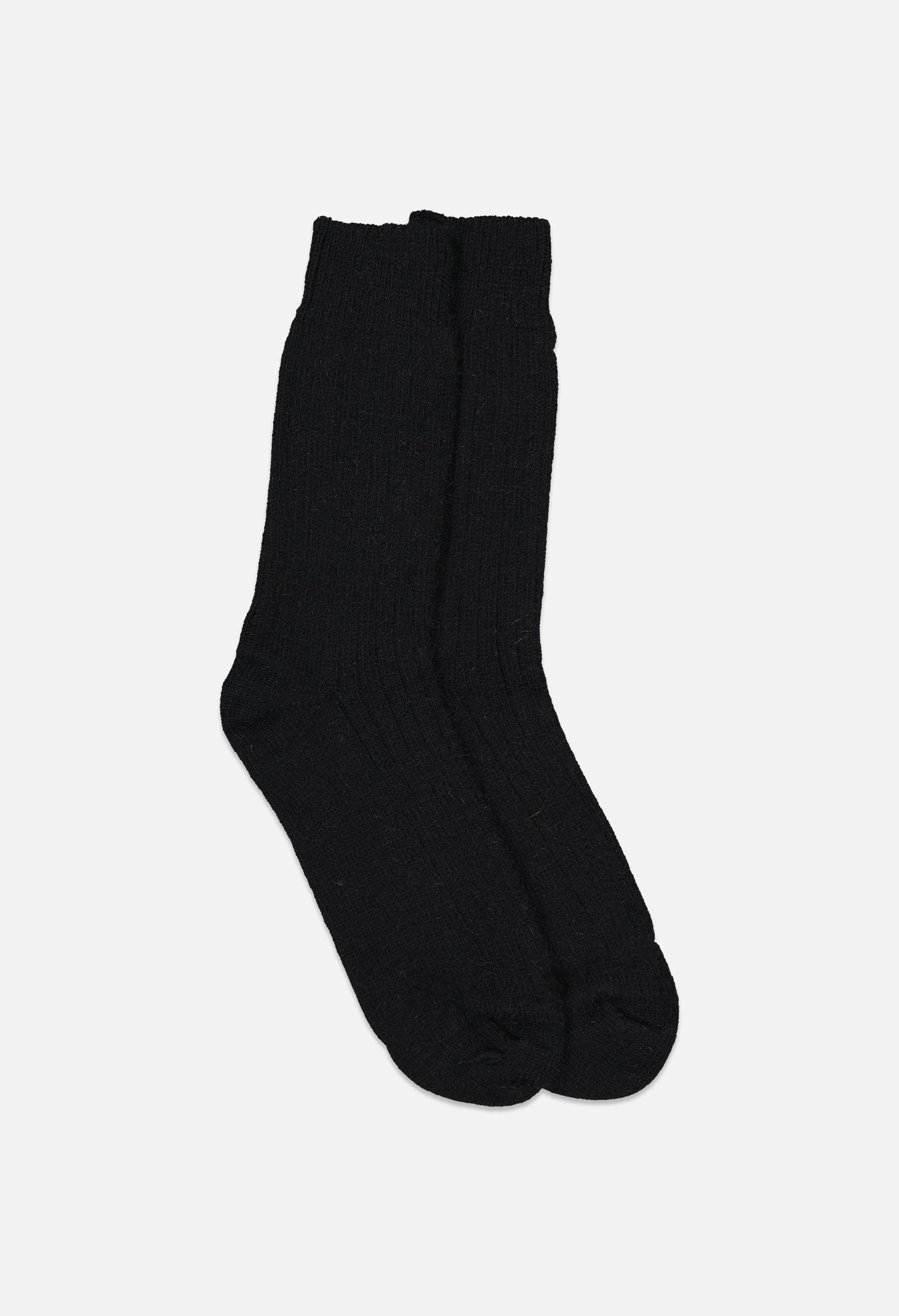 Knitted Cabin Sock - Black